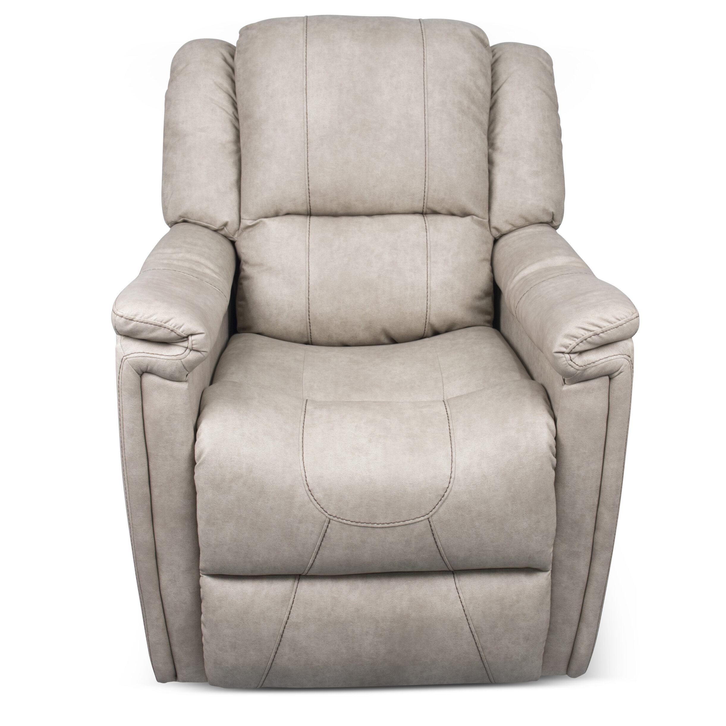 Guillem 38''W Oversize Recliner Faux Leather Manual Rocking Recliner with  Lumbar Support