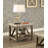 Industrial Style Angled Support 1Pc End Table With Bottom Shelf Marble Top
