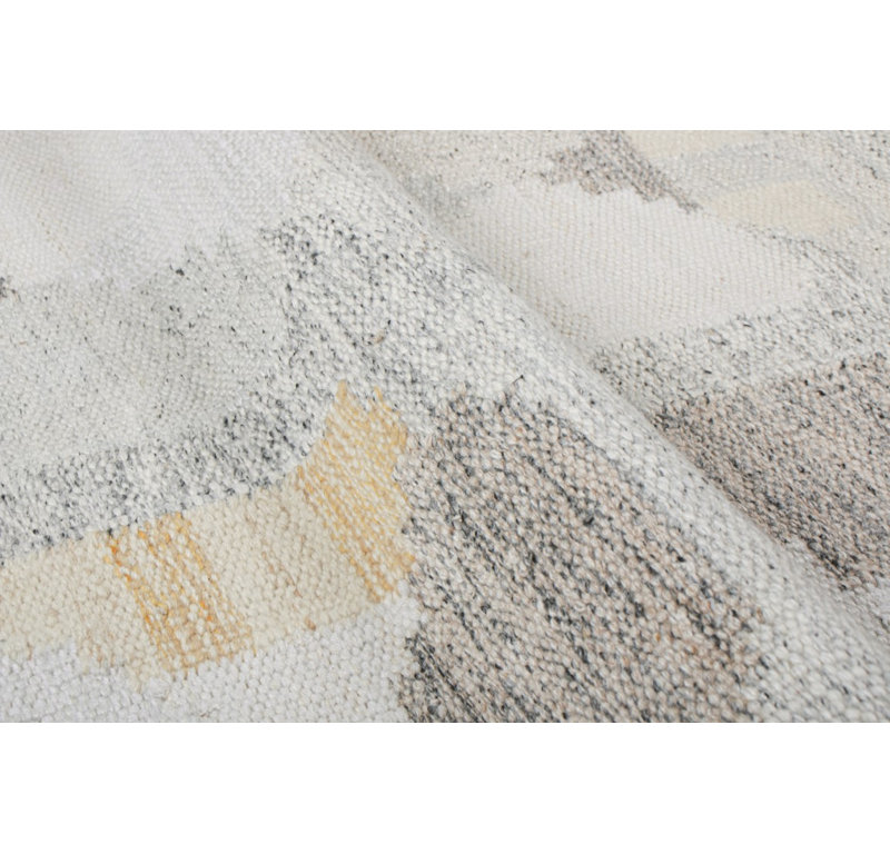Scandinavian Wool Geometric Area Rug, Rectangle 6' x 9'