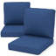 Ensemble de 4 coussins de chaise d'extérieur de luxe 22 x 24 x 6 pouces - Ensemble de 4 coussins de siège résistants à l'eau pour meubles de patio-101824235-101824238