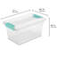 Contenant de rangement transparent avec boîte à pinces et couvercle Sterilite-99476642