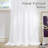 Non-See-Through Off Sheer Curtains 2 Panels, Privacy Rod Pocket & Back Tab Window Treatments Light Filtering for Living Room/Bedroom-1500151801-1500151804
