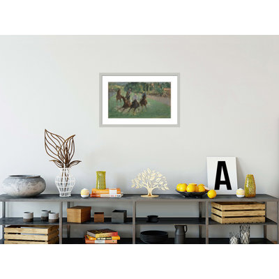 At the Races by Framed Giclee Print