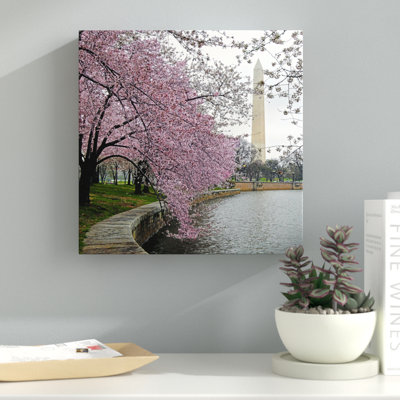 Washington fleurs, reproduction de photo sur toile tendue