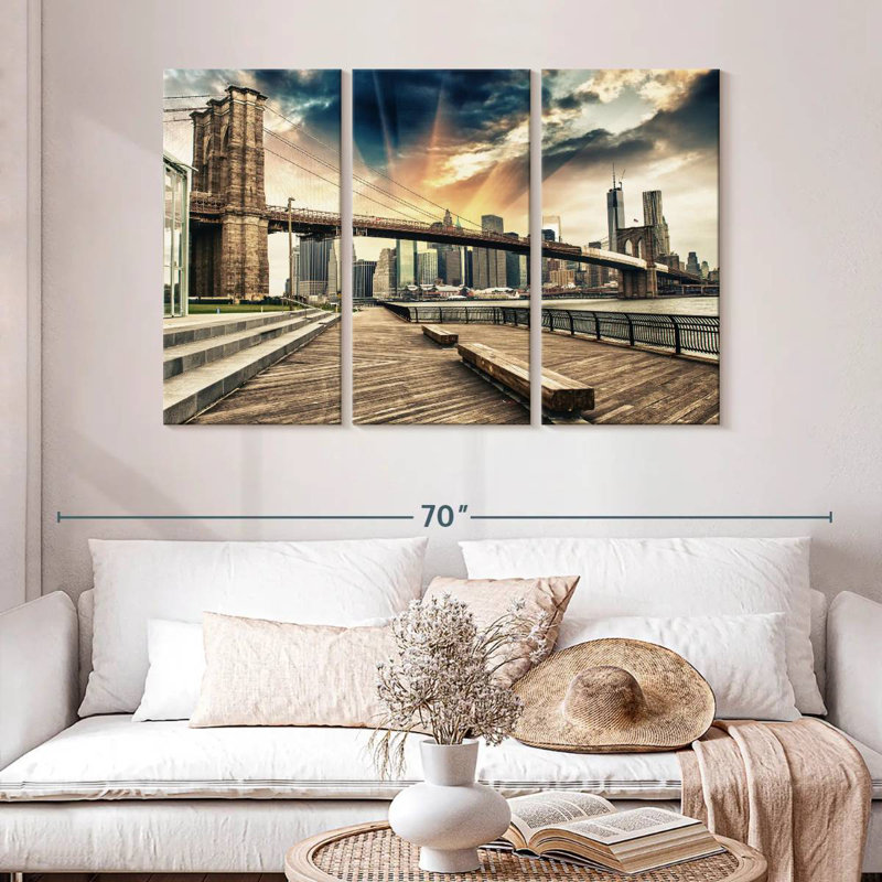 Lilie Dramatic Brooklyn Bridge, 32" H x 50" W