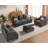 Berlinde 89" Upholstered 3 Seater Sofa-1844575858