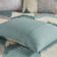 Grande housse de couette grand - fermeture à boutons en coton imprimé et attaches intérieures 2 taies décoratives inclus