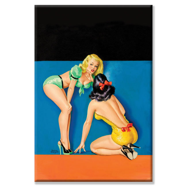 « the secret », impression sur toile tendue messe magazine, H 36 po x l 24 po