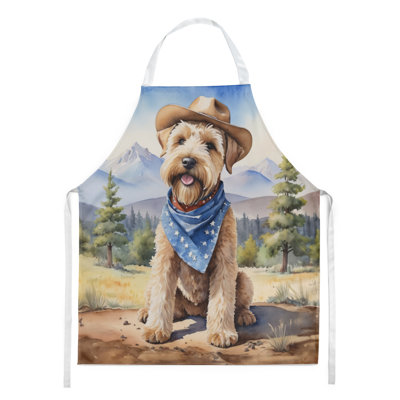Tablier de bienvenue Wheaten Terrier Cowboy