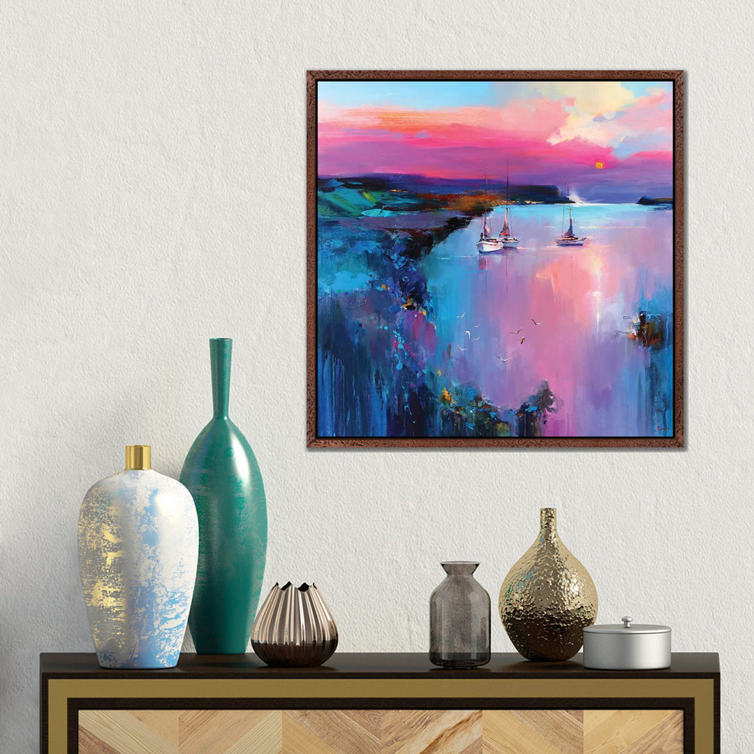 Fabulous Turquoise von Tatyana Yabloed - Galerie-verpackte Leinwand Giclée auf Leinwand