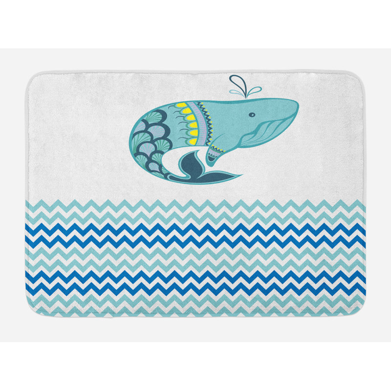 Tapis de bain grande baleine