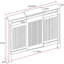 Reshana Large Radiator Cover