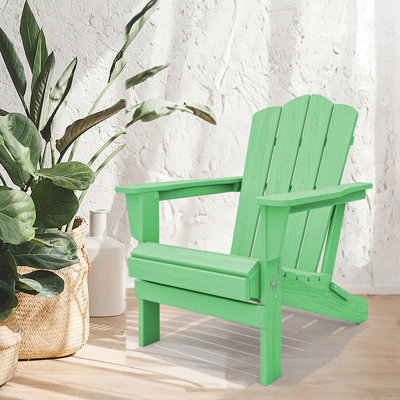 HDPE Foldable Outdoor Adirondack Chair