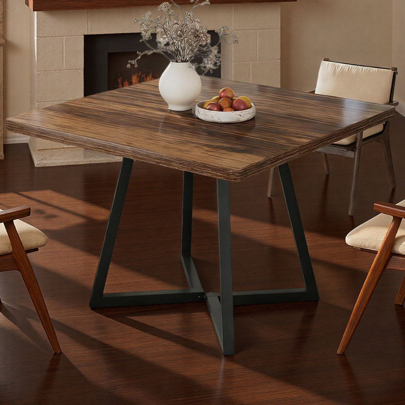 Vintage Square Dining Table,Wood Kitchen Table,Classic Design Dining Table