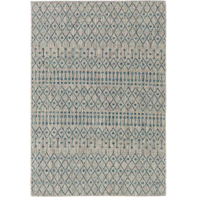 Hongming Geometric Indoor / Outdoor Rug