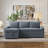 81-Inch Corduroy Sofa Bed, 2-In-1 Foldable Sofa Bed With Storage Space.-2086348507