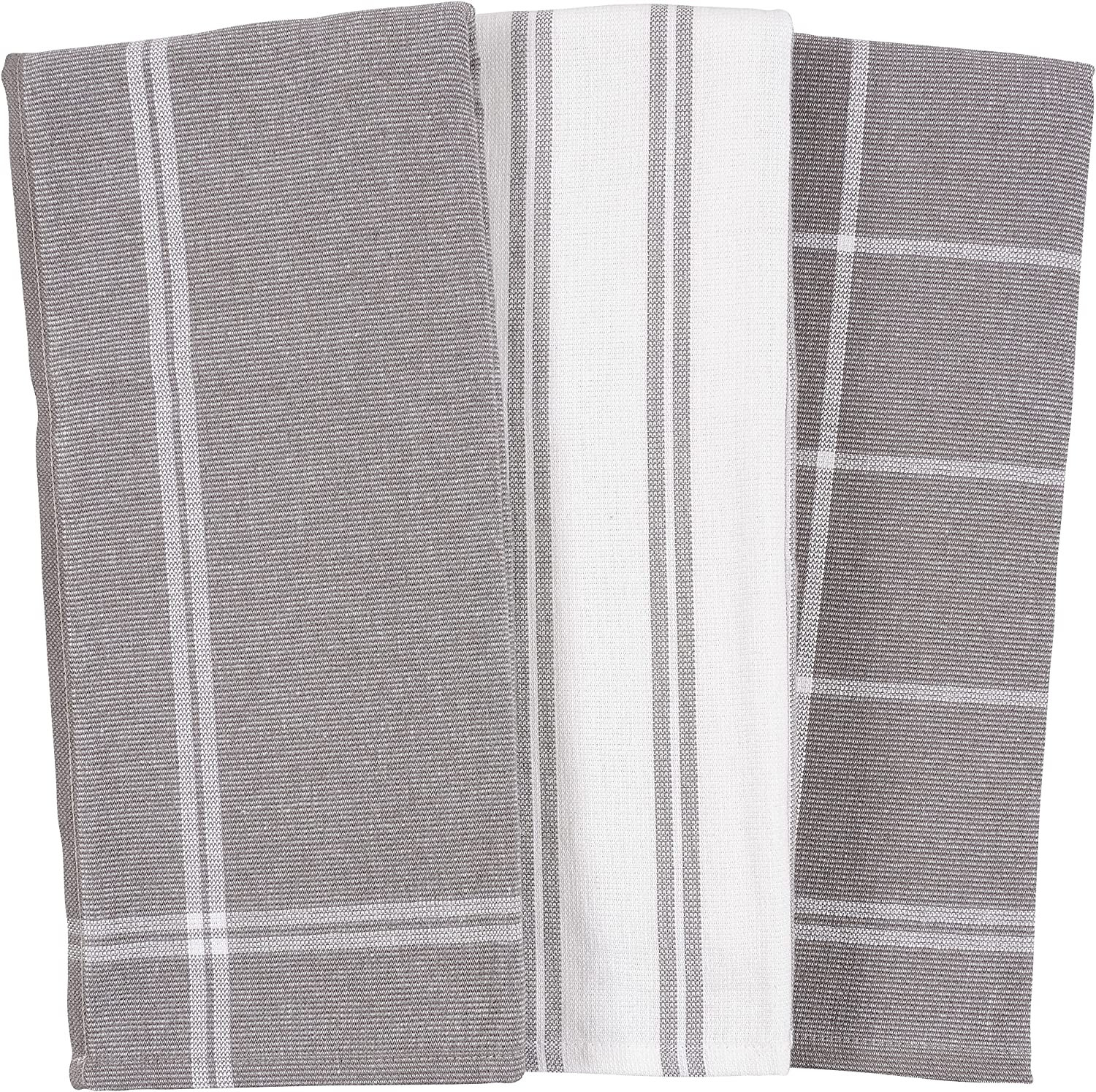 Thyme & Table Cotton Terry Kitchen Towels, Black White, 2-Piece