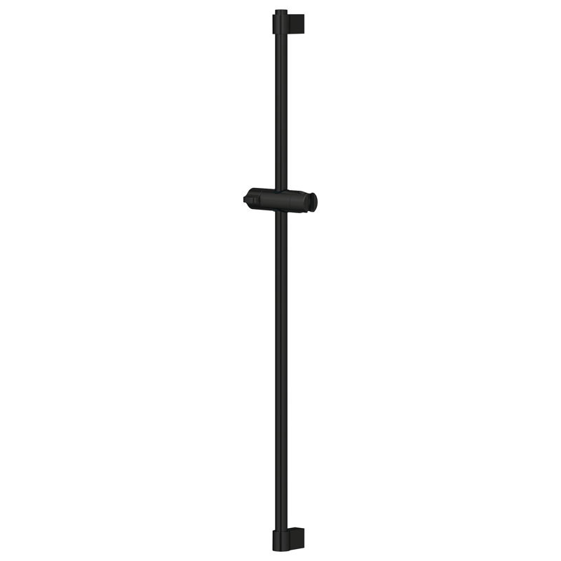 Barre coulissante de douche 35 po Tempesta, Noir mat