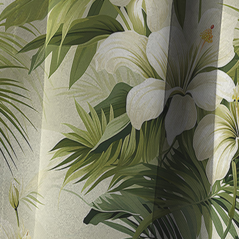 Rideau à motif floral Tranquil Oasis - rideau floral - 1 panneau occultant, L 52 po x L 120 po