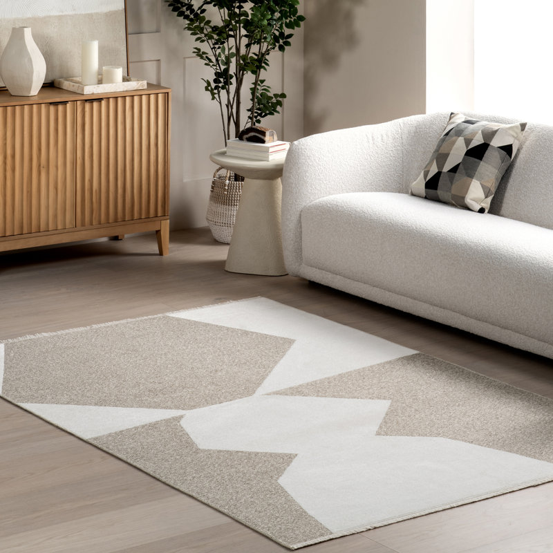 Tapis à franges Nura, Rectangle 4 pi x 6 pi