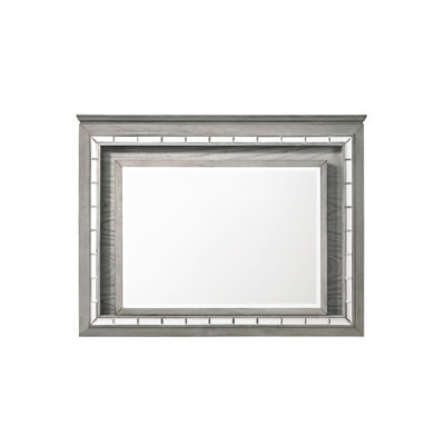 Light Grey Oak Finish Mirror With LED Lighting | Gift Idea