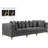 Tremblay 108" Velvet Square Arm Modular Sofa-87475416