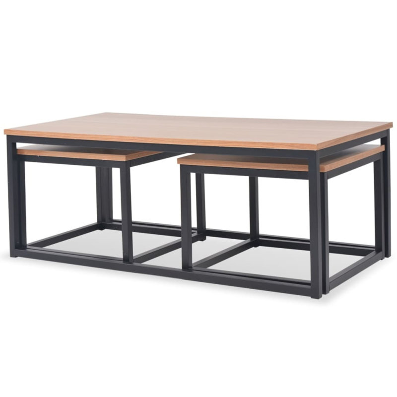 Frame Nesting Tables Coffee Table with Storage