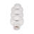 Ceramic Textured Stacked Circles Vase, White, Novelty-1054733683