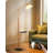 Curved Floor Lamp With Table