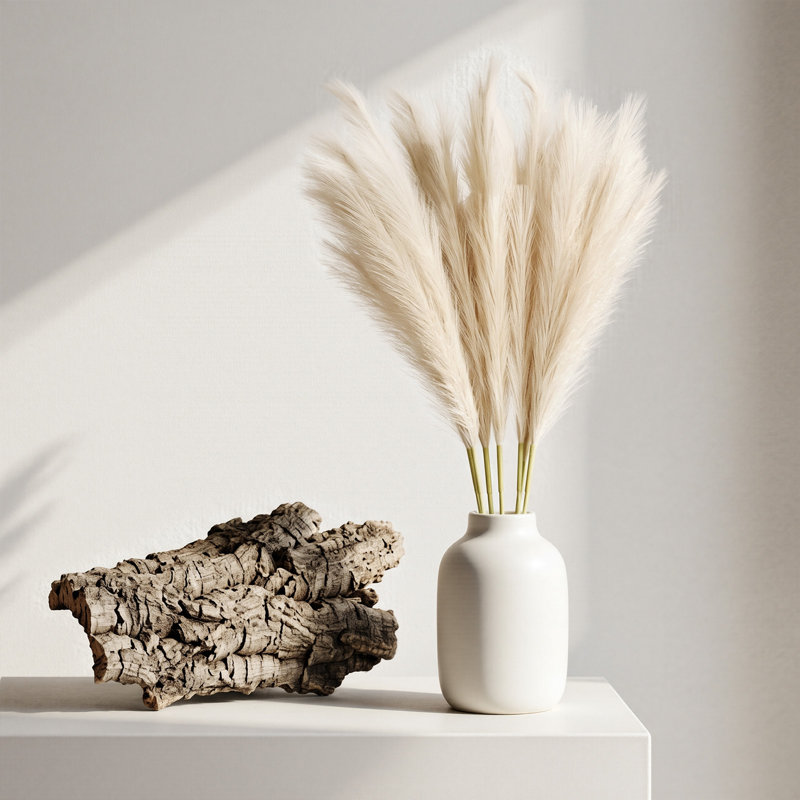 Décoration de pelouse artificielle en soie Pampas, Beige