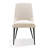 Linen Blend Metal Side Chair Dining Chair-1847891706-1847891707