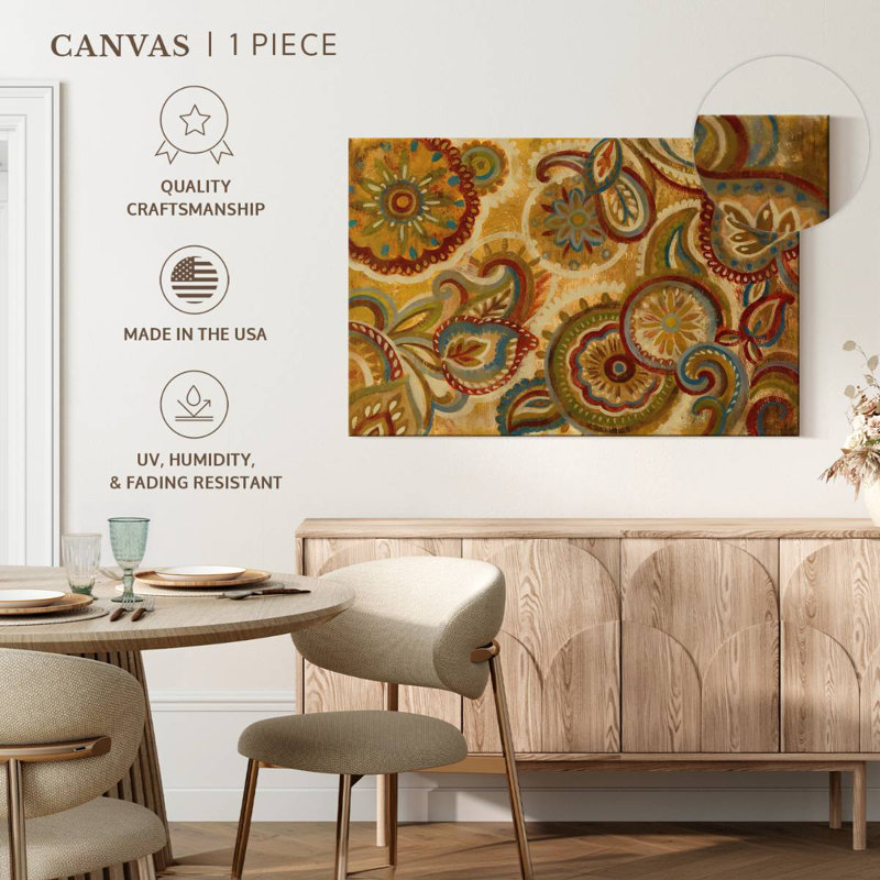 Kerner Mandala And Paisley, 32" H x 48" W