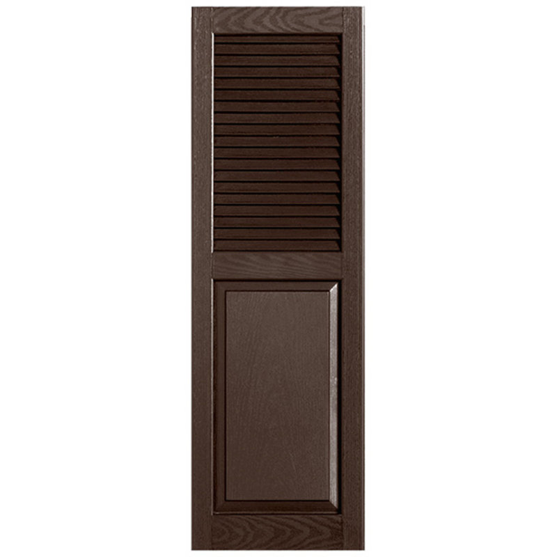 Straight Top Combination Louvred, 72", 12", Brown