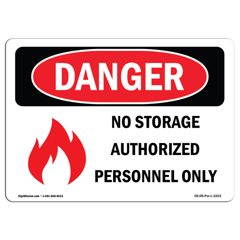Panneau de danger OSHA, H 12 po x l 18 po x P 0,1 po