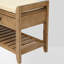 Banc de salle à manger rembourré avec tiroirs de rangement et tablette-1984207317