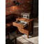 Table de chevet cannelée à 3 tiroirs, table de chevet moderne de style Mid-Century avec beaucoup de rangement, table d'appoint en bois robuste pour la chambre à coucher et le salon