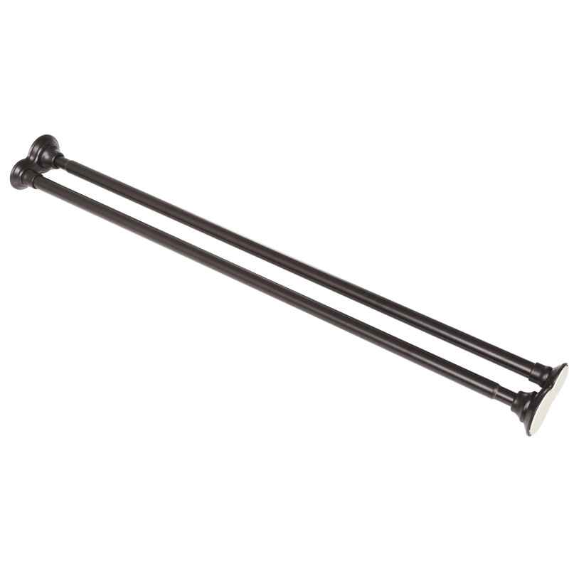 Oil Rubbed Bronze Double Tension Shower Curtain Rod