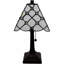 Lampe de table noire 15 po Coachella