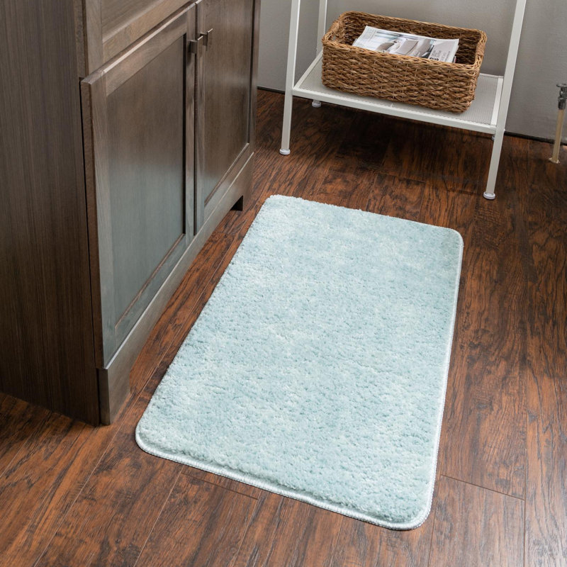Tapis de bain Carennac, Bleu poudre