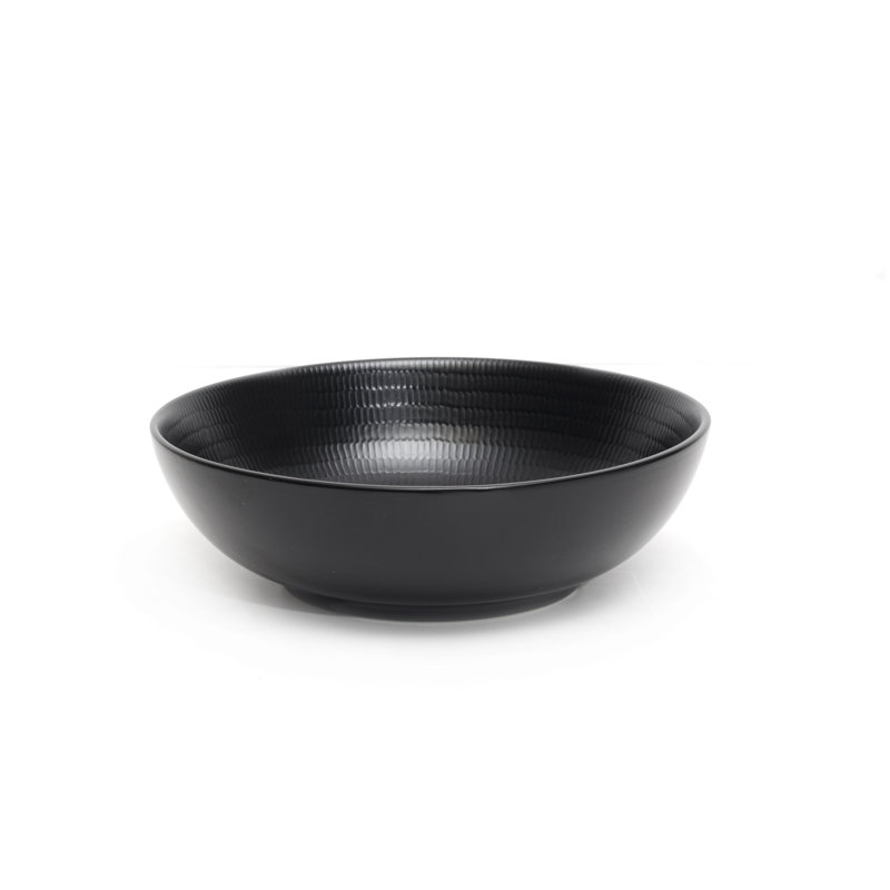 Bol à salade rond rouge à la vanille, Noir