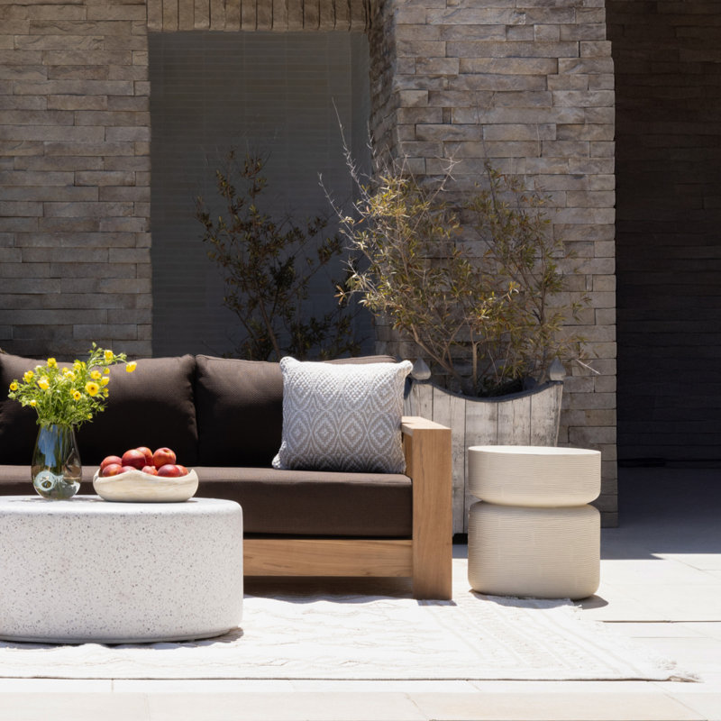 Ysabel Concrete Outdoor Side Table