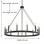 Lustre en acier à 12 lumières de style bougie Debbra-634630137