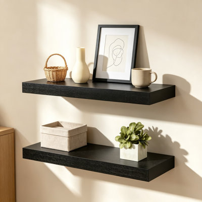 Floating Shelves for Wall, Deep Wall Mounted Shelves for Bedroom, Living Room, Kitchen, Bookshelf for Storage and Room Decor