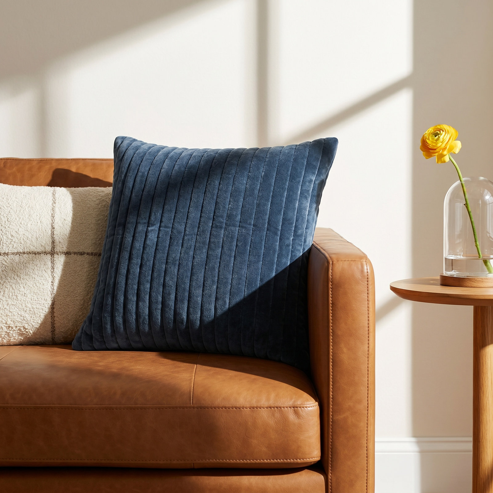 Dakotai 20" x 20" Pillow Cover, Blue, Pillow Cover Only - No Insert