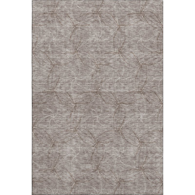 Premium Machine Washable Prisco Taupe Rug