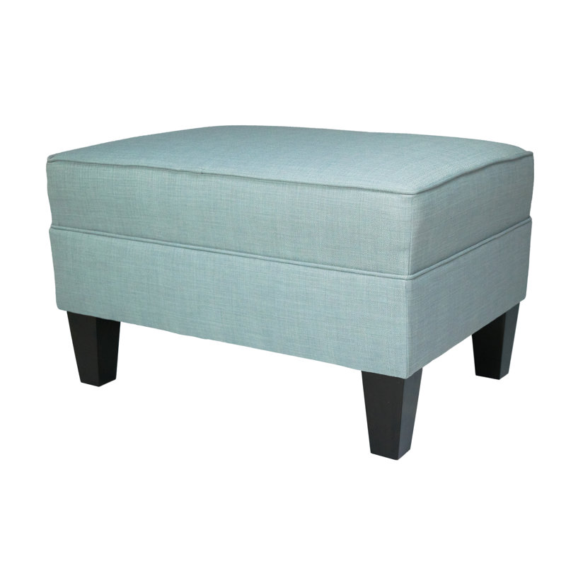Kwong Upholstered Ottoman, SeaMist