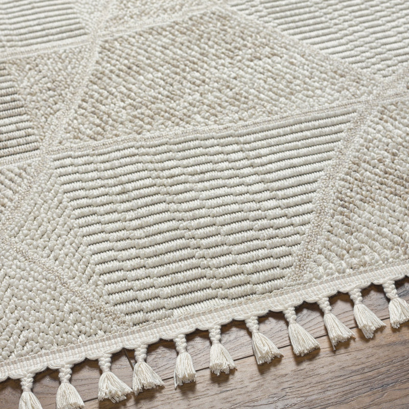 Galena Geometric Cream Area Rug, Rectangle 5' x 8'