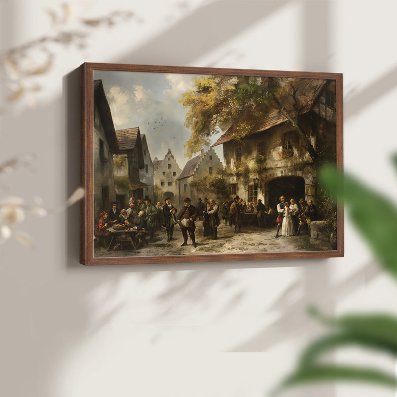 Paysage, série CLCL-III, impression encadrée, H 8 po x l 10 po, Noyer
