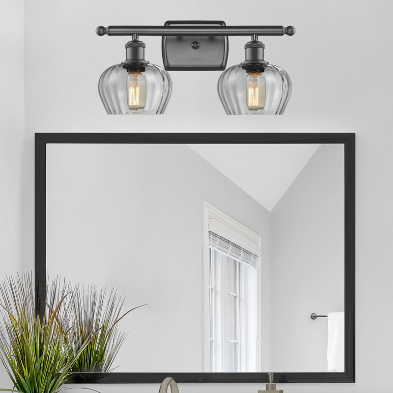 Patrina 2 - Light Dimmable Vanity Light, 6 Watt Vinage LED Bulb, Oil Rubbed Bronze, Clear