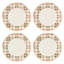 Holiday Plaid Dinner Plates, Set of 4